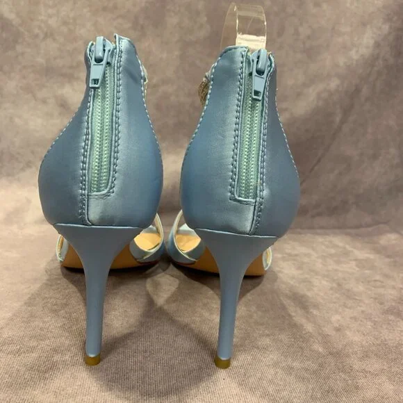 XYD Open Toe Rhinestones Ankle Strap Bridal Sandals - Picture 7 of 9